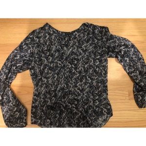 Theory Silk long sleeve blouse